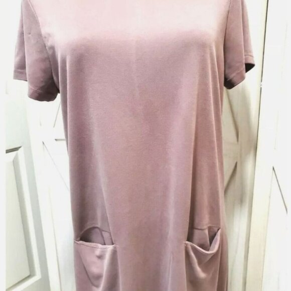 Sigrid Olsen Blush Tshirt Dress With Pockets Size Medium NWOT - Picture 4 of 6